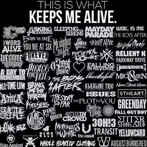 Collage of Emo bands